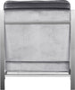 Safavieh Walden Modern Tufted Velvet Chrome Accent Chair Light Grey Furniture 
