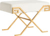 Safavieh Luna Greek Key Bench Light Beige Furniture 