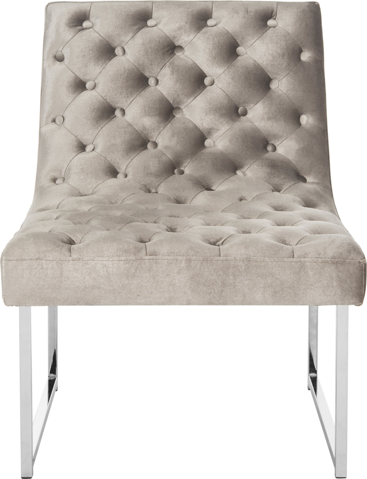 Safavieh Hadley Velvet Tufted Accent Chair Hazelwood Furniture main image