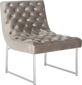 Safavieh Hadley Velvet Tufted Accent Chair Hazelwood Furniture 