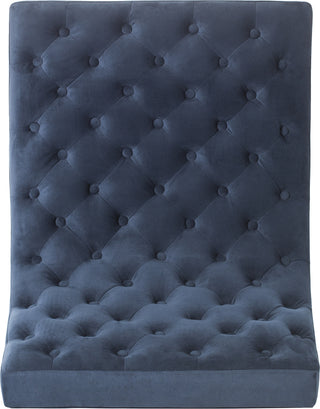 Safavieh Hadley Velvet Tufted Accent Chair Navy Furniture 