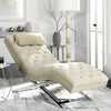 Safavieh Monroe Chaise With Headrest Pillow Beige  Feature