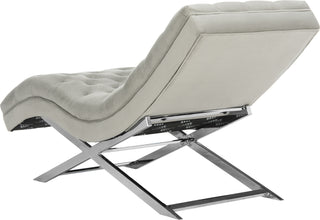 Safavieh Monroe Chaise With Headrest Pillow Grey Furniture 