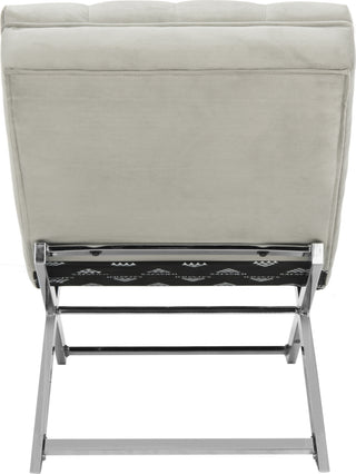 Safavieh Monroe Chaise With Headrest Pillow Grey Furniture 