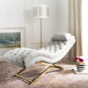 Safavieh Monroe Chaise With Headrest Pillow Grey  Feature