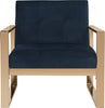 Safavieh Vasco Accent Chair Navy Furniture main image