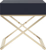 Safavieh Zarina Modern Cross Leg End Table Navy Furniture 