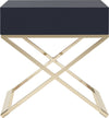 Safavieh Zarina Modern Cross Leg End Table Navy Furniture 