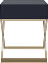 Safavieh Zarina Modern Cross Leg End Table Navy Furniture 