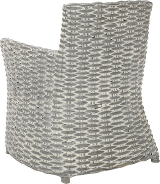 Safavieh Cabana Rattan Arm Chair Grey and Beige Furniture 