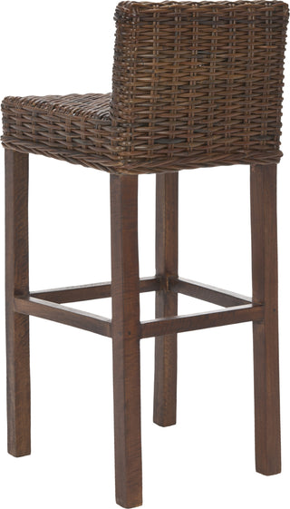 Safavieh Cypress Bar Stool Brown Furniture 