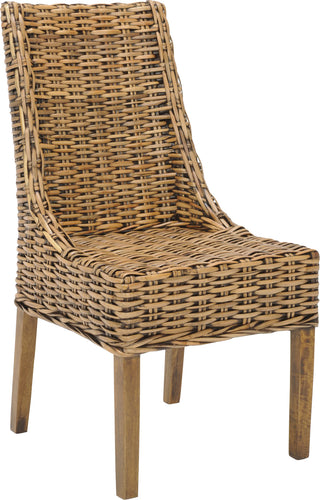 Safavieh Suncoast 18''H Rattan Arm Chair (SET Of 2) Brown Furniture 