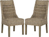 Safavieh Suncoast 18''H Rattan Arm Chair (SET Of 2) Natural Unfinished Furniture 