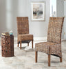 Safavieh Isla Rattan Side Chair (SET Of 2) Brown  Feature