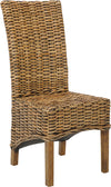 Safavieh Isla 18''H Rattan Side Chair (SET Of 2) Brown Furniture 