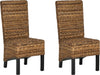 Safavieh Pembrooke 19''H Rattan Side Chair Natural Furniture 