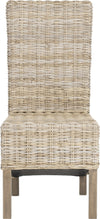 Safavieh Pembrooke 19''H Rattan Side Chair Natural Unfinished Furniture main image