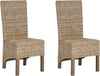 Safavieh Pembrooke 19''H Rattan Side Chair Natural Unfinished Furniture 