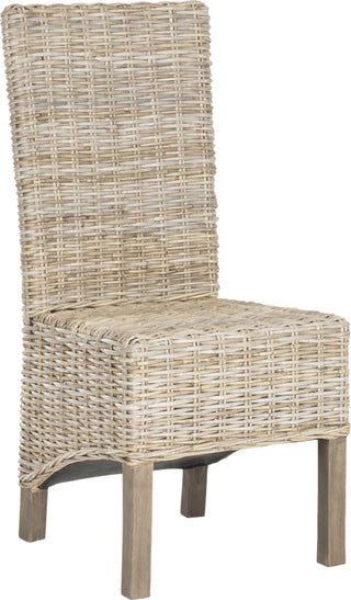 Safavieh Pembrooke 19''H Rattan Side Chair Natural Unfinished Furniture 