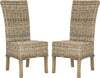 Safavieh Quaker 19''H Rattan Side Chair Natural Unfinished Furniture 