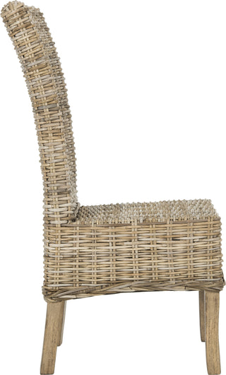 Safavieh Quaker 19''H Rattan Side Chair Natural Unfinished Furniture 