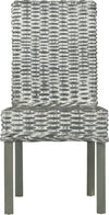 Safavieh Wheatley 18''H Rattan Side Chair Grey and White Furniture main image
