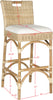 Safavieh Fremont Bar Stool Natural and Eggshell Furniture 