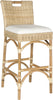 Safavieh Fremont Bar Stool Natural and Eggshell Furniture 