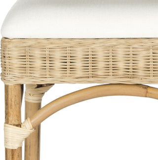 Safavieh Fremont Bar Stool Natural and Eggshell Furniture 