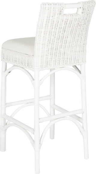 Safavieh Fremont Bar Stool White and Eggshell Furniture 