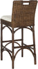 Safavieh Fremont Bar Stool Brown and Eggshell Furniture 