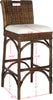 Safavieh Fremont Bar Stool Brown and Eggshell Furniture 