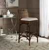 Safavieh Fremont Bar Stool Brown and Eggshell Furniture  Feature
