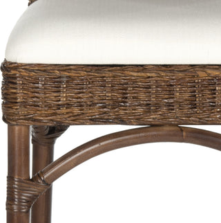 Safavieh Fremont Bar Stool Brown and Eggshell Furniture 