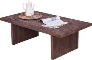 Safavieh Senjo Rouge Coffee Table Brown Furniture Main