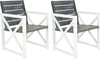 Safavieh Irina Armchair White/Ash Grey Furniture 