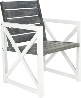 Safavieh Irina Armchair White/Ash Grey Furniture 