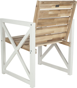 Safavieh Irina Armchair White/Oak Furniture 