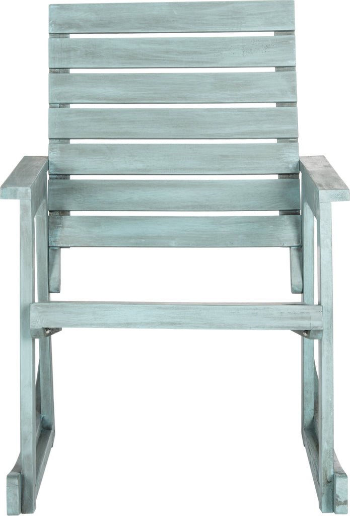 Safavieh Alexei Rocking Chair Beach House Blue Furniture main image