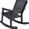 Safavieh Alexei Rocking Chair Dark Slate Grey Furniture 