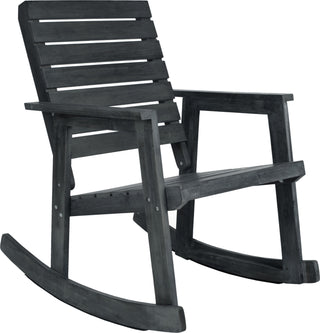 Safavieh Alexei Rocking Chair Dark Slate Grey Furniture 