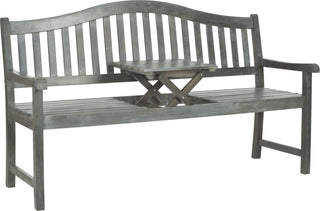 Safavieh Mischa Bench Ash Grey Furniture 