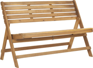 Safavieh Luca Folding Bench Natural Brown Furniture 