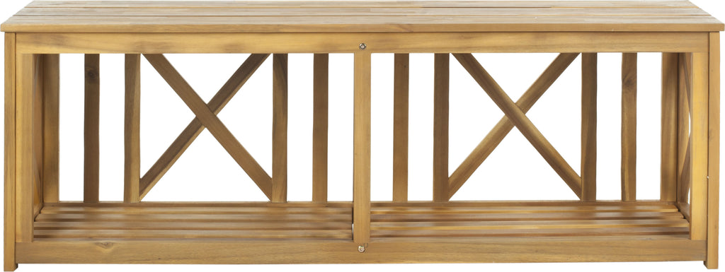 Safavieh Branco Bench Natural Brown Furniture main image