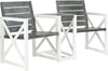 Safavieh Jovanna 2 Seat Bench White/Ash Grey Furniture 