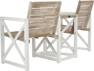 Safavieh Jovanna 2 Seat Bench White/Oak Furniture 