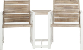 Safavieh Jovanna 2 Seat Bench White/Oak Furniture main image