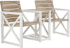 Safavieh Jovanna 2 Seat Bench White/Oak Furniture 