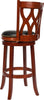 Safavieh Lancaster Swivel Bar Stool Cherry and Black Furniture 