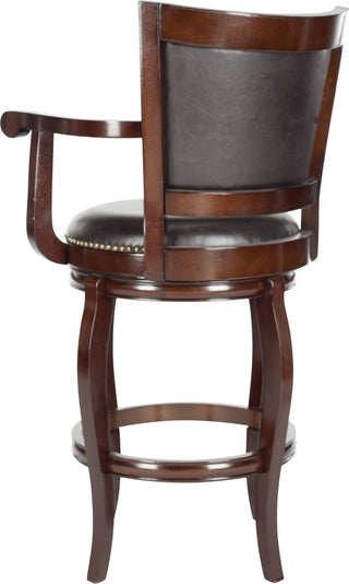 Safavieh Gitano Swivel Bar Stool Sierra Brown and Furniture 